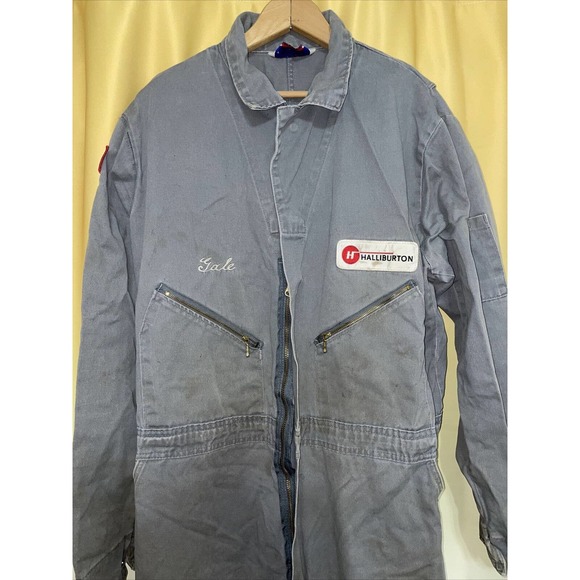 Team Halliburton Original Authentic Oil Worker Uniform One Piece 70x23 XXL - Picture 7 of 16